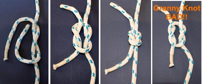 camping reef knot