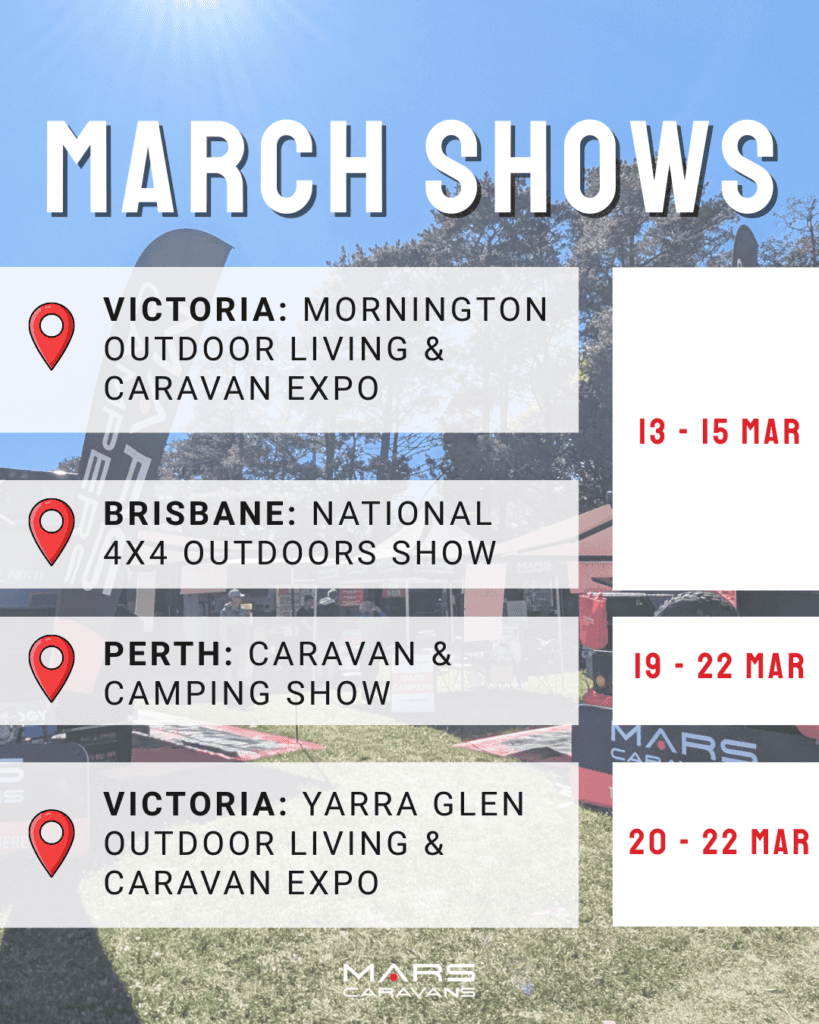 March Show Calendar