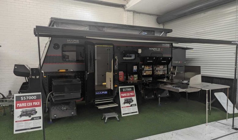 Mars Campers Sydney Showroom Demo of Mars 13X Hybrid Caravan